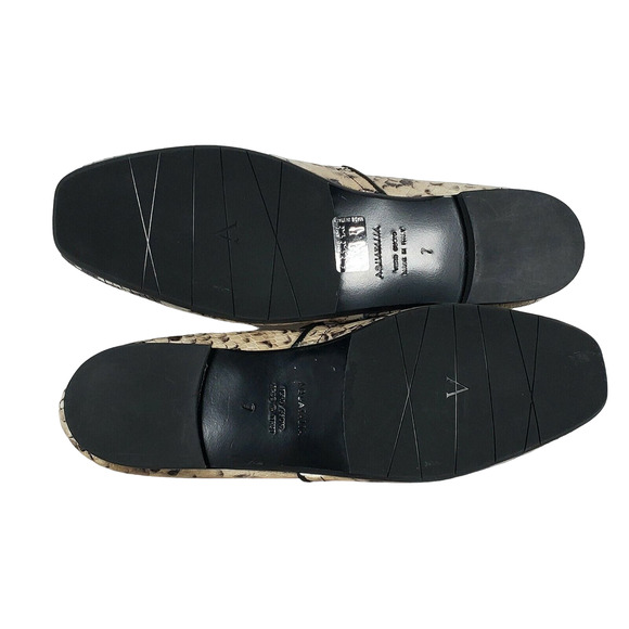 AQUATALIA REVY Weatherproof Snake Print Loafers Size 7 made in Italy - Picture 6 of 7